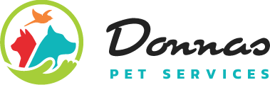 Donas pet services logo.